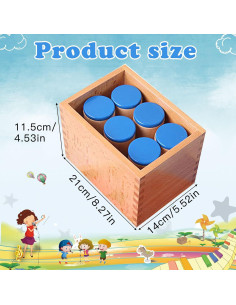 Material Sensorial Auditivo Montessori - Cilindros de Sonido 2