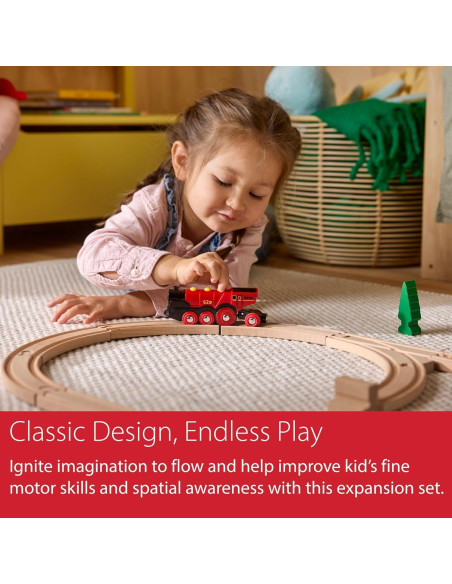 Paquete de Pistas de Tren de Madera BRIO - 50 Piezas - FSC Paquete de Pistas de Tren de Madera BRIO - 50 Piezas - FSC