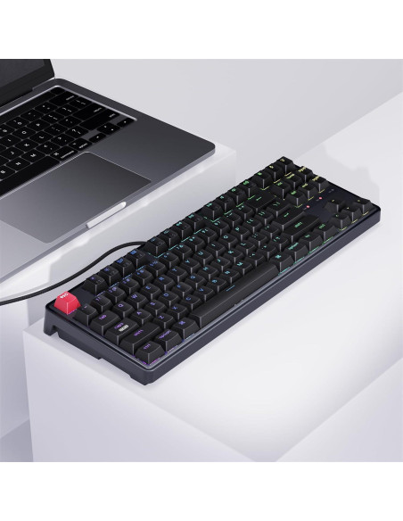 Teclado Mecánico Keychron C3 Pro TKL 80% RGB QMK Cable Teclado Mecánico Keychron C3 Pro TKL 80% RGB QMK Cable