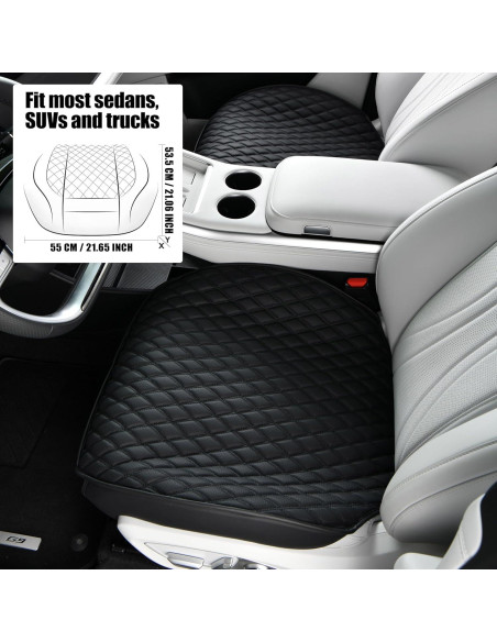 Funda de Asiento de Coche POKSRI Cuero Universal Impermeable Funda de Asiento de Coche POKSRI Cuero Universal Impermeable