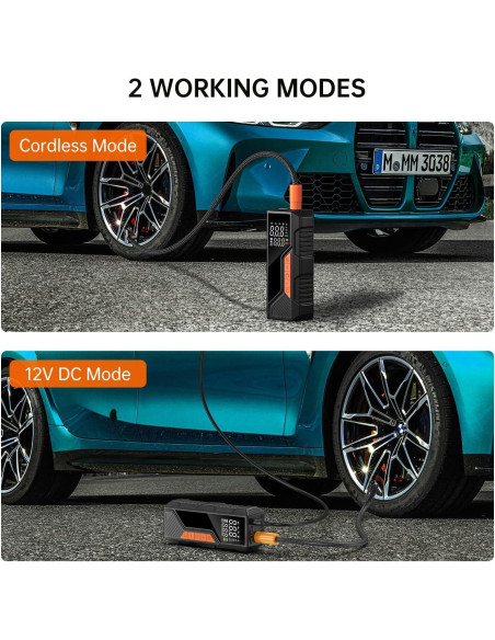 Compresor de Aire Portátil WALKLINK 12V con Linterna LED Compresor de Aire Portátil WALKLINK 12V con Linterna LED