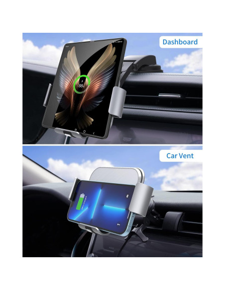 Cargador Inalámbrico Rápido JOYVEVA para Auto - Soporte Galaxy Z Fold Cargador Inalámbrico Rápido JOYVEVA para Auto - Soporte Galaxy Z Fold