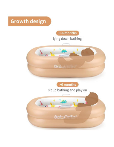 Bañera Inflable para Bebés Swimbobo - PVC Suave y Portátil