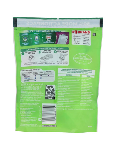 Detergente para Lavavajillas Cascade ActionPacs Aroma Fresco 25 Unidades