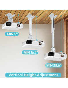 Soporte de Proyector Runhike Ajustable Blanco para Epson 2