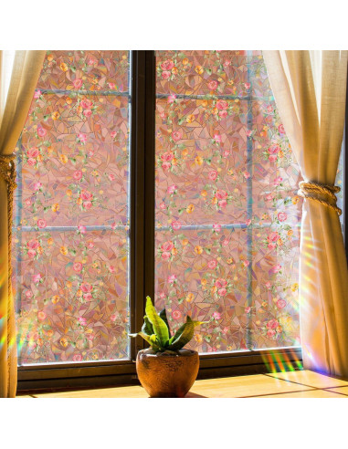 Película de Privacidad para Ventanas WBQMUNY 100x40 cm Anti UV