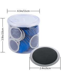 Kit de Parches para Neumáticos Watris Veiyi 80 Piezas 58mm 2