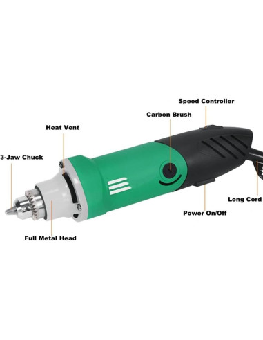 Herramienta de Carving Rotativa Eléctrica Mefape 480W 30000RPM