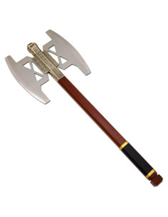 Hacha Vikinga Hecha a Mano Guerrero Medieval 81 cm Doble Hoja
