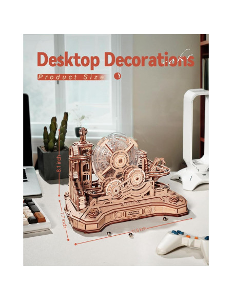 ROKR Rompecabezas de Madera 3D Carrera de Canicas 1.51 kg ROKR Rompecabezas de Madera 3D Carrera de Canicas 1.51 kg