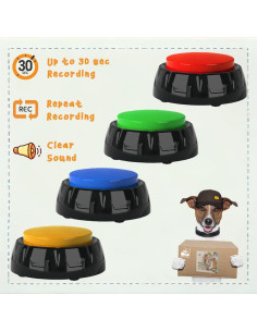 Botón Comunicador para Mascotas YoFellas - Paquete de 4 2