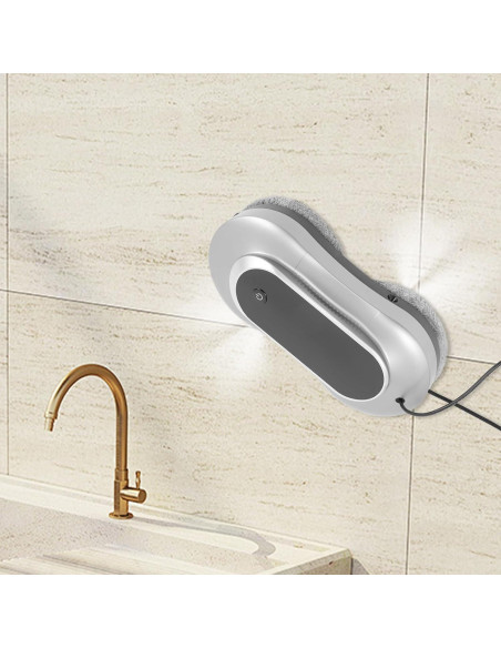 Robot Limpiador de Ventanas TFCFL Automático Gris Plateado Robot Limpiador de Ventanas TFCFL Automático Gris Plateado