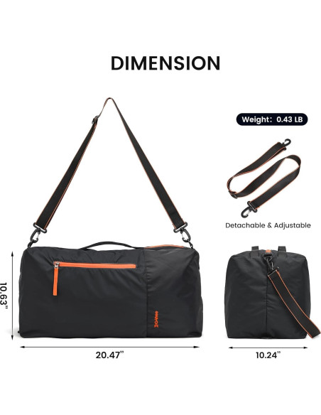 Bolsa de Deporte G4Free 40L con Compartimento Húmedo - Negro Bolsa de Deporte G4Free 40L con Compartimento Húmedo - Negro
