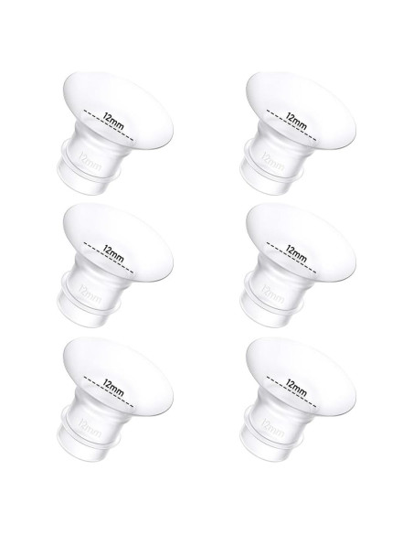 6 Piezas Inserto de Flange 12mm Silicona para Extractores de Leche 6 Piezas Inserto de Flange 12mm Silicona para Extractores de Leche