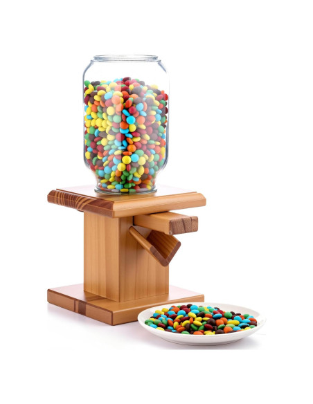 Dispensador de Dulces de Madera Maxdot 13x13x28 cm Dispensador de Dulces de Madera Maxdot 13x13x28 cm