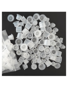 Kit de Tapas de Tinta de Tatuaje Emalla - 300 Piezas Mixtas