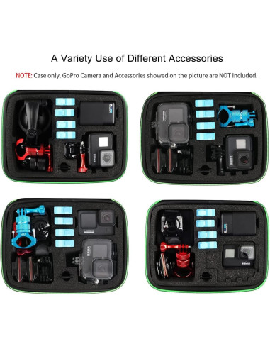 Funda Protectora HSU Verde para Cámara de Acción GoPro