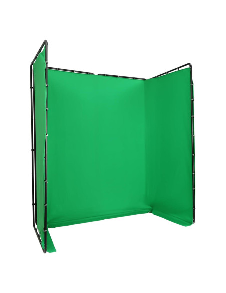 Fondo de Pantalla Verde 4x2.4m con Soporte Ajustable Orudauy Fondo de Pantalla Verde 4x2.4m con Soporte Ajustable Orudauy