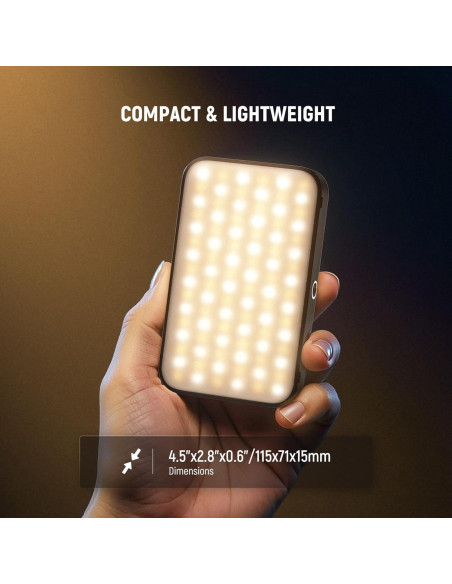 Luz LED Selfie NEEWER N15 Recargable 2500-9000K para iPhone Luz LED Selfie NEEWER N15 Recargable 2500-9000K para iPhone