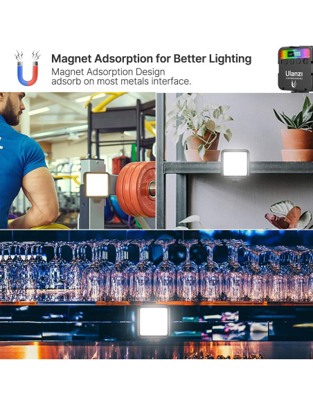 Luz LED ULANZI VL49 RGB para Cámara 360 + Bolsa 10L Luz LED ULANZI VL49 RGB para Cámara 360 + Bolsa 10L