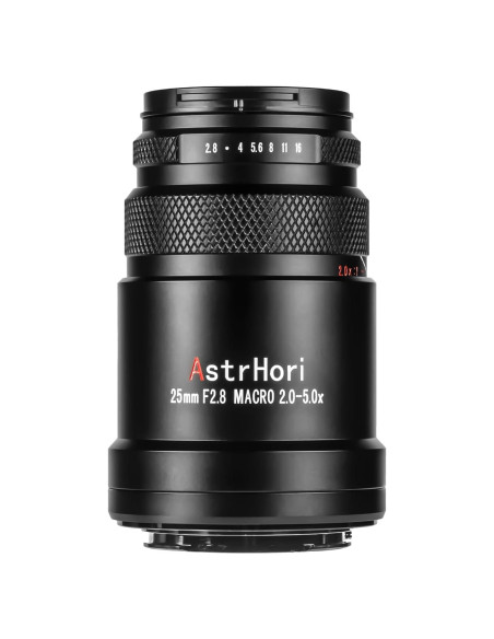 Lente Macro AstrHori 25mm F2.8 2-5X para cámaras Sony E-Mount Lente Macro AstrHori 25mm F2.8 2-5X para cámaras Sony E-Mount