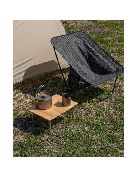 Mesa Plegable de Bambú iClimb IC770 para Camping y Playa Mesa Plegable de Bambú iClimb IC770 para Camping y Playa