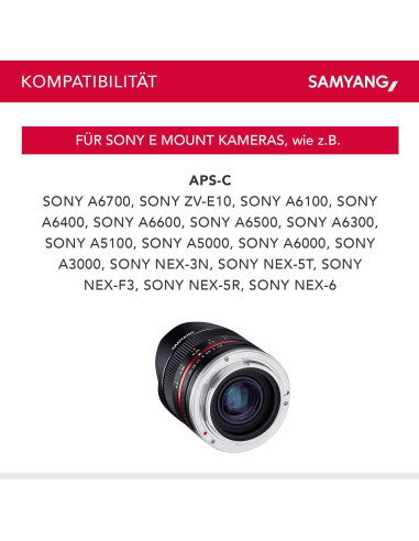 Lente Ojo de Pez Samyang 8mm F2.8 II Enfoque Manual Sony E