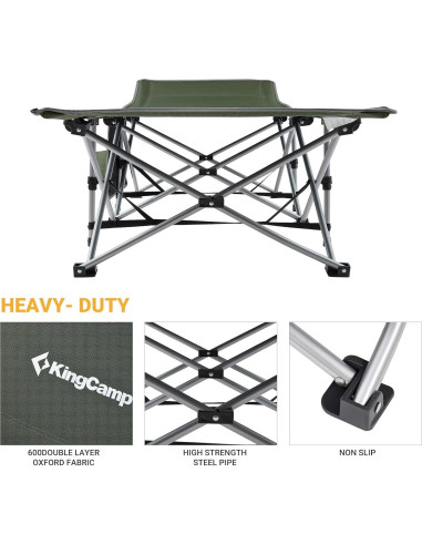 Cama de Camping Plegable KingCamp KC8005 Ultra Ligera 120kg