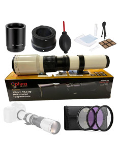 Lente Telefoto Manual OPTURA HD 500mm f/8 para Nikon Z