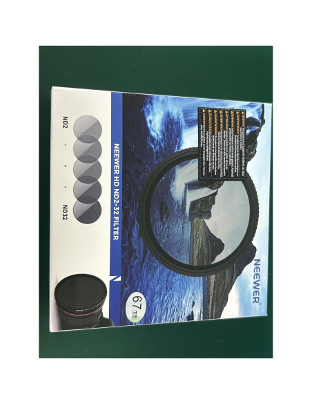Filtro ND Variable NEEWER 67mm ND2-ND32 Ajustable HD Filtro ND Variable NEEWER 67mm ND2-ND32 Ajustable HD