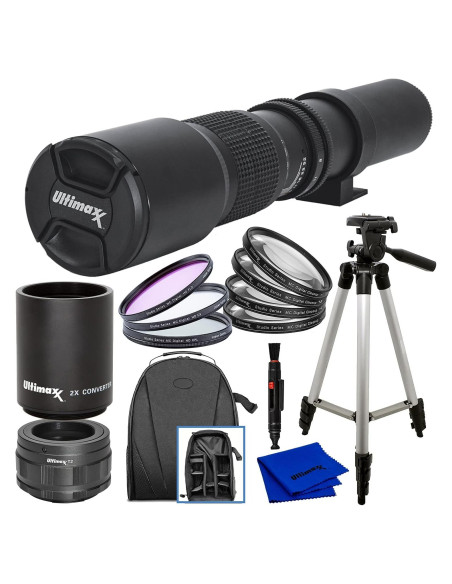Lente Telefoto 500mm f/8 Ultimaxx para Nikon Z - Kit Completo Lente Telefoto 500mm f/8 Ultimaxx para Nikon Z - Kit Completo