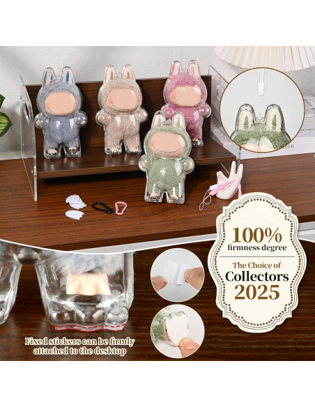 Paquete de 2 Fundas Protectores Transparentes LABUBU 360 Paquete de 2 Fundas Protectores Transparentes LABUBU 360