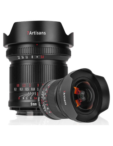 Lente Gran Angular 7artisans 9mm F5.6 para Canon RF