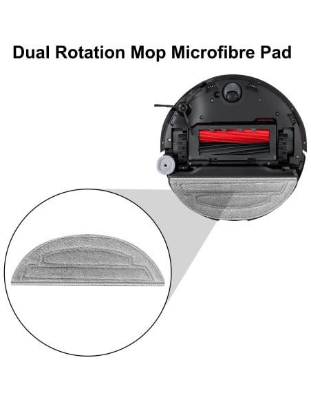 6 Paños de Microfibra Reemplazo para Roborock S8 MaxV Ultra 6 Paños de Microfibra Reemplazo para Roborock S8 MaxV Ultra