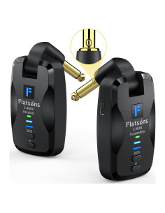 Sistema Inalámbrico de Guitarra Flatsons FW2D 2.4 GHz Recargable