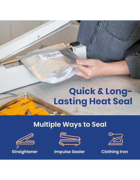 Bolsas Mylar Wallaby 30 Paquetes 0.4L con Absorbentes de Oxígeno Bolsas Mylar Wallaby 30 Paquetes 0.4L con Absorbentes de Oxígeno