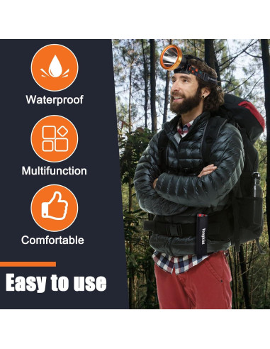 Linterna Frontal LED Yongkist 8401 Recargable a Prueba de Agua