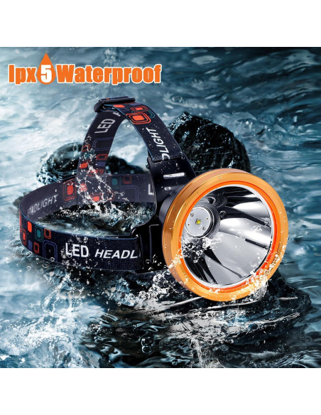 Linterna Frontal LED Yongkist 8401 Recargable a Prueba de Agua Linterna Frontal LED Yongkist 8401 Recargable a Prueba de Agua