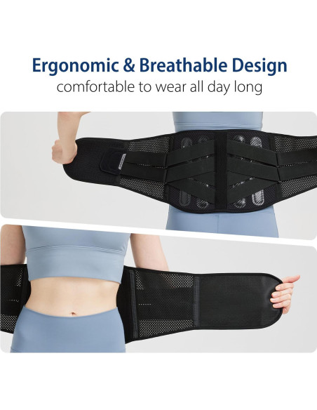 Soporte Lumbar Doble-Cruz Comforband - Faja Mediana para Dolor de Espalda Soporte Lumbar Doble-Cruz Comforband - Faja Mediana para Dolor de Espalda