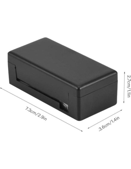 Caja Protectora Zopsc para Zero - Plástico Negro, Compacta Caja Protectora Zopsc para Zero - Plástico Negro, Compacta