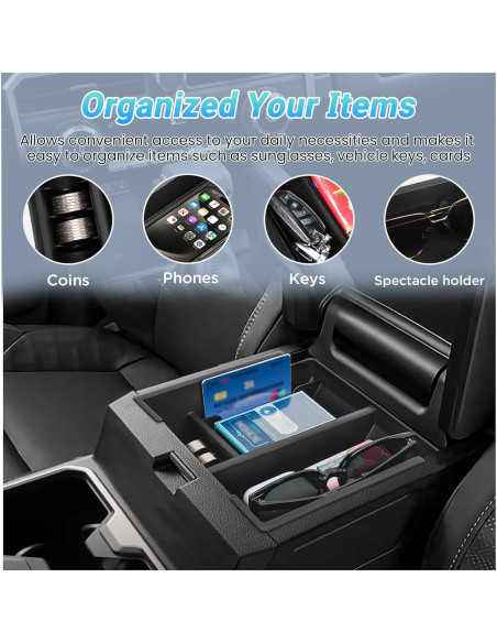 Organizador de Consola Central Sinminou para Toyota 4Runner 2025 Organizador de Consola Central Sinminou para Toyota 4Runner 2025