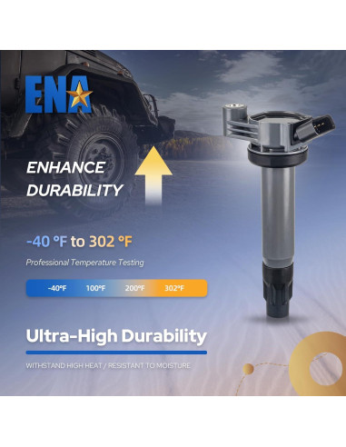 Paquete de 6 Bobinas de Encendido ENA V6 3.3L Compatible Toyota/Lexus
