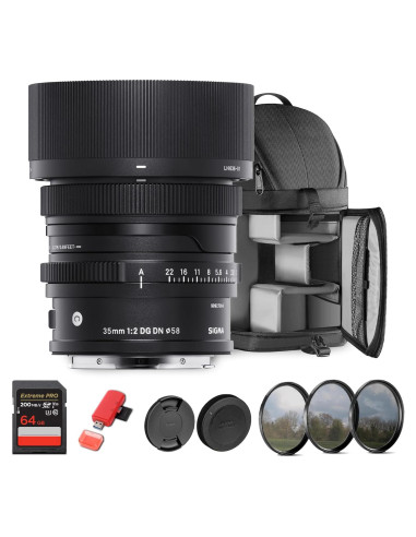 Sigma 35mm f/2 DG DN Lente para Sony E - Accesorios Incluidos