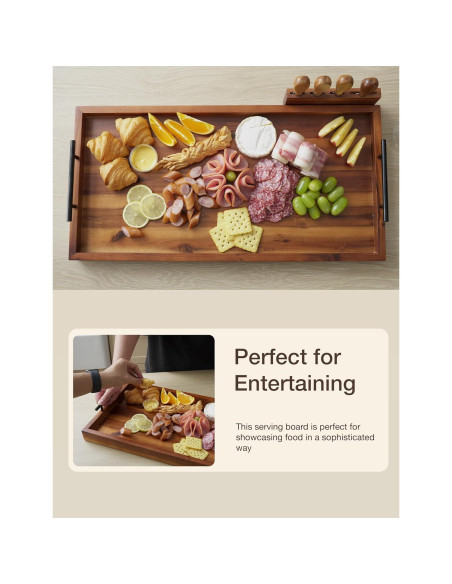 Tabla de Charcutería Grande Tidita 61x30.5cm Madera Acacia Tabla de Charcutería Grande Tidita 61x30.5cm Madera Acacia
