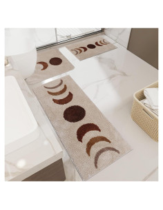 Conjunto de Alfombrillas de Baño Schweek 3 Piezas Antideslizantes