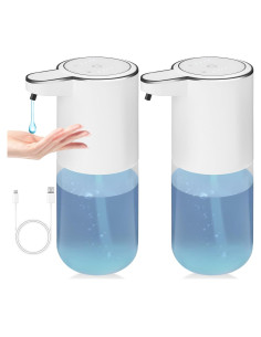 Pack de 2 dispensadores de jabón automático VZZNN 400ml