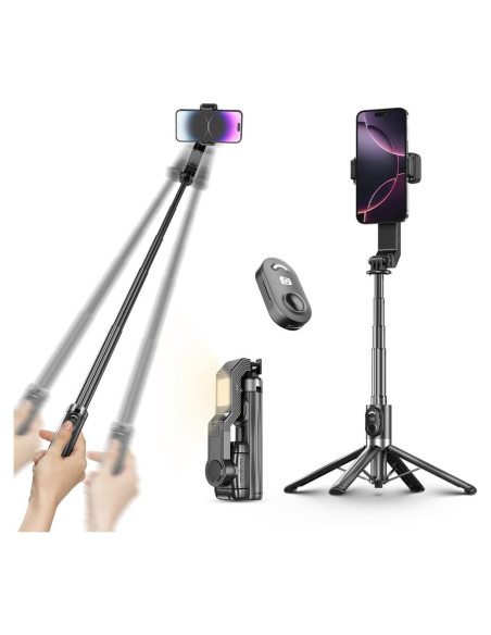 Estabilizador Gimbal Desiontal US-Q31 con Trípode y Luz LED Estabilizador Gimbal Desiontal US-Q31 con Trípode y Luz LED