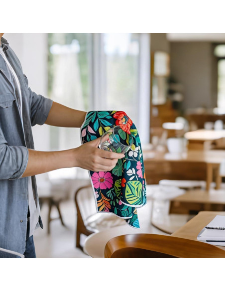 Toalla de cocina Arbioli de microfibra 76x46 cm ultra absorbente Toalla de cocina Arbioli de microfibra 76x46 cm ultra absorbente