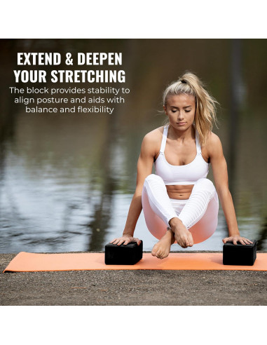 Bloques de Yoga Hola Fit - 12 Piezas de Espuma EVA 10.16 cm