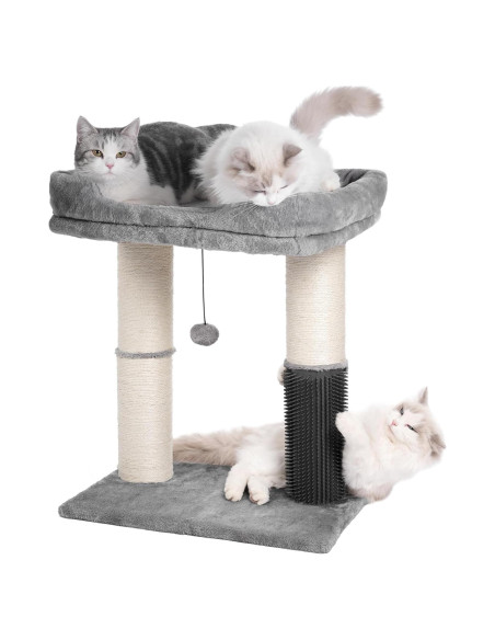Torre Rascador para Gatos Pawfessor Grande Gris 50.8x39.9 cm Torre Rascador para Gatos Pawfessor Grande Gris 50.8x39.9 cm